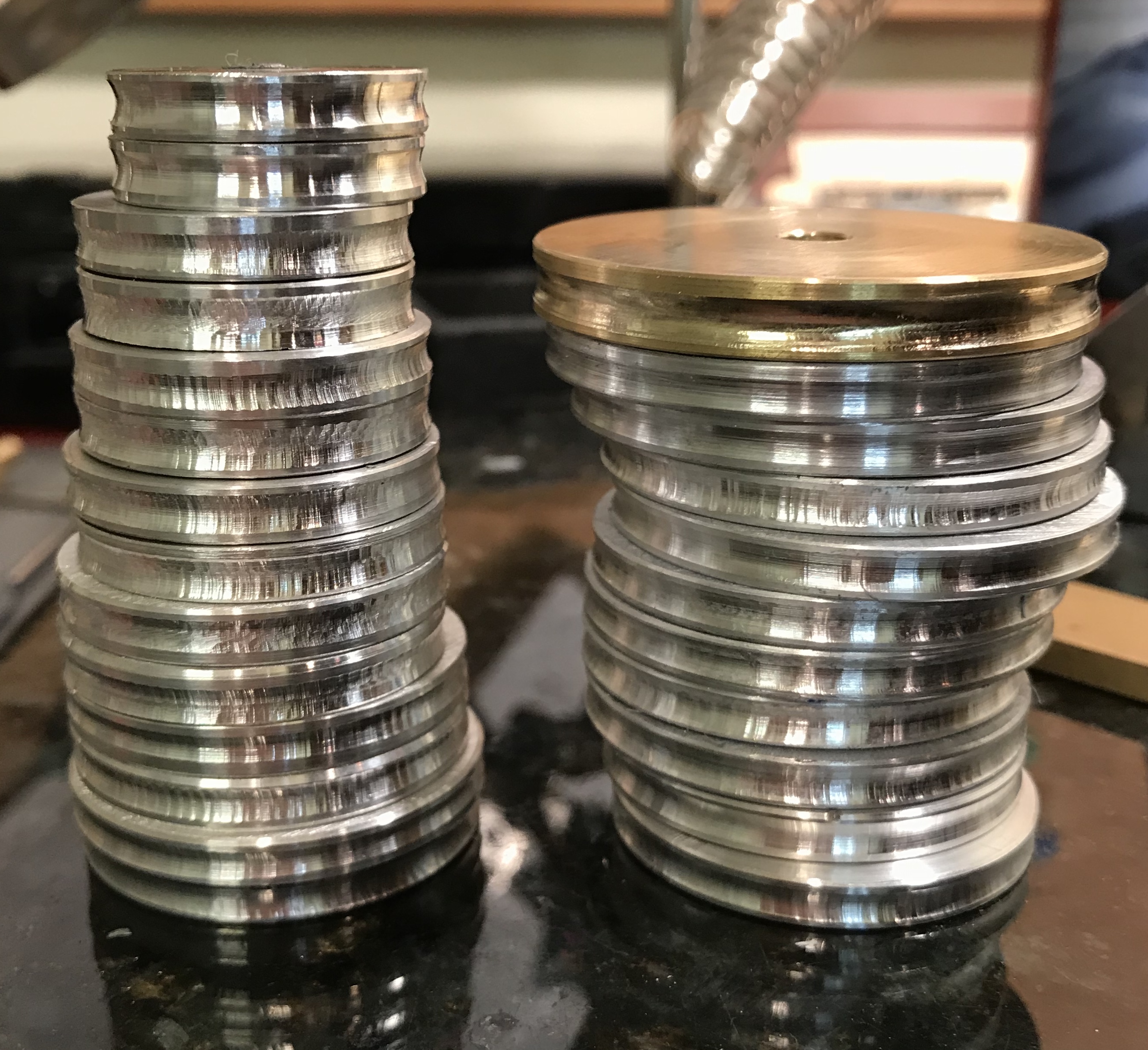 Completed grooved disks